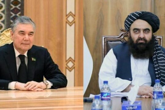 دیدار وزیر خارجه طالبان با رئیس جمهور ترکمنستان برای گسترش همکاری‌ها